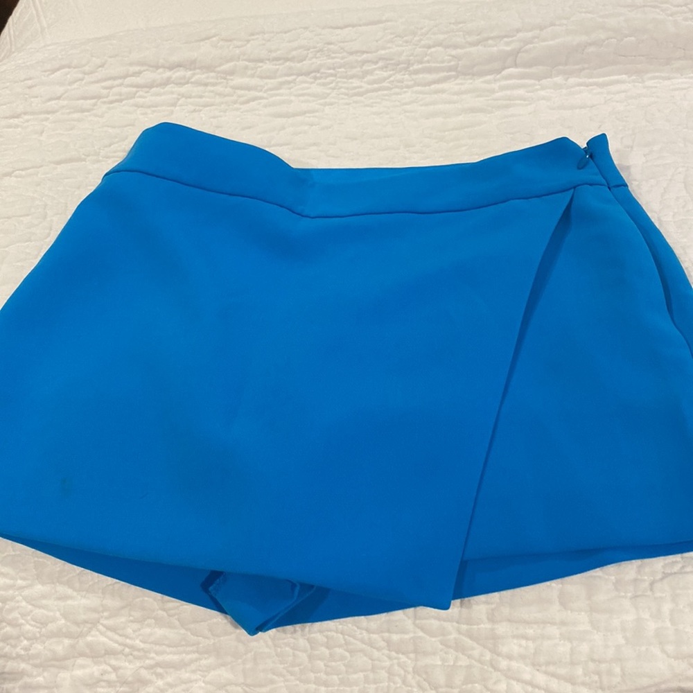 J CREW SKORT CERULEAN BLUE NWOT GREAT PIECE